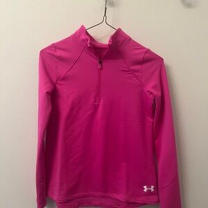 Under Armour Pink Quarter-Zip Pullover